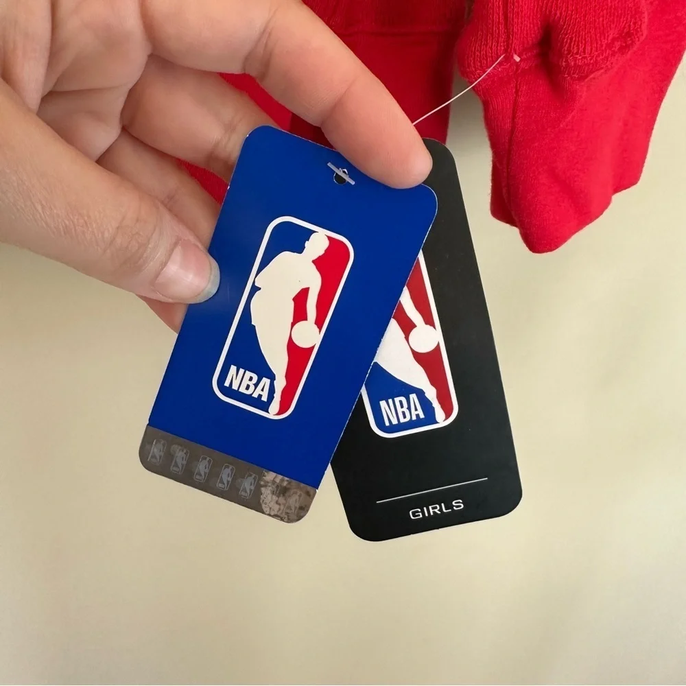 NEW Girls Medium 10-12 Clippers Basketball Hoodie NBA Red White Blue Sweatshirt